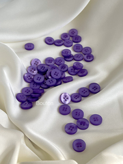 Пуговицы фиолетовые перламутровые на прокол 11,5 мм
