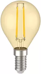 Лампа светодиодная  G45 шар золото 5Вт 230В 2700К E14 серия 360° IEK  LLF-G45-5-230-30-E14-CLG