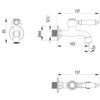 Lemark LM4890B Кран Villa для бани (LM4890B)