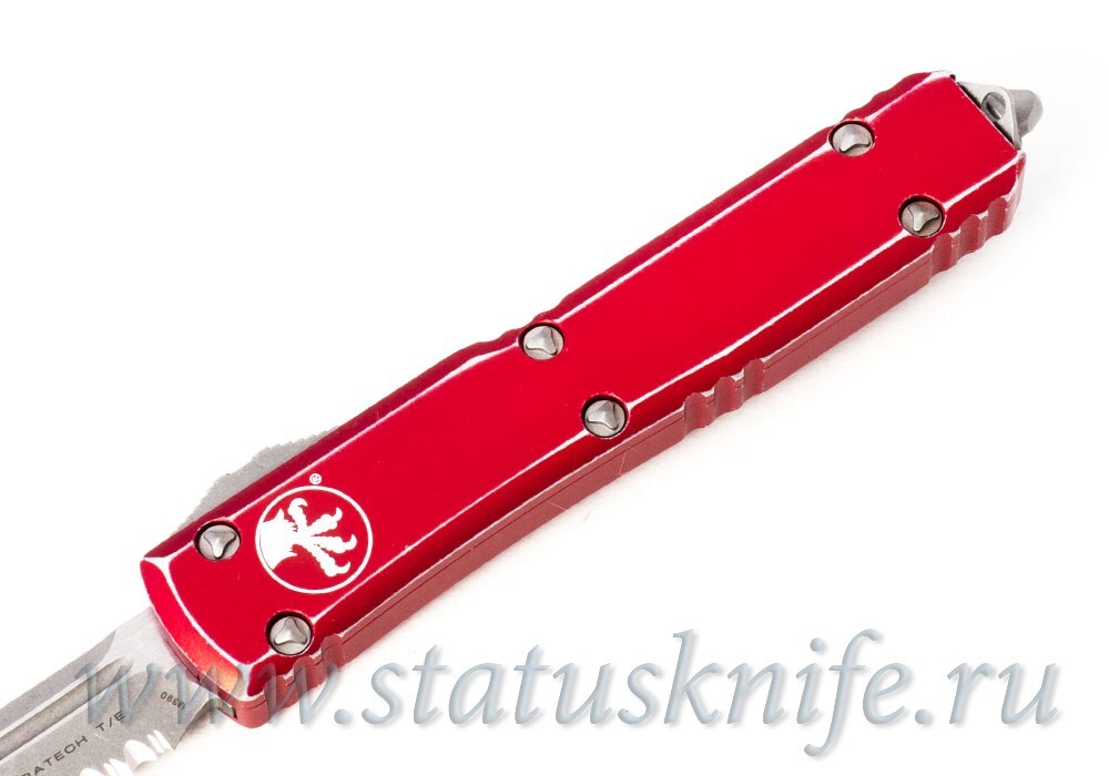 Нож Microtech Ultratech 123-12DRD Distressed Red Tanto Serrated