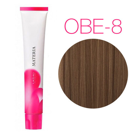 Lebel Materia 3D OBe-8 (светлый блондин оранжево-бежевый) - Перманентная низкоаммичная краска для волос