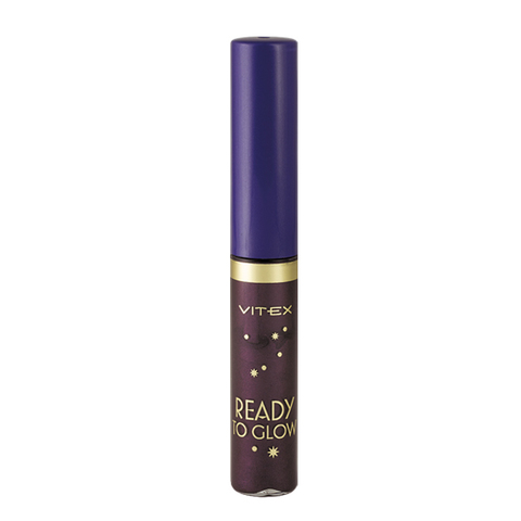 VITEX Подводка жидкая для глаз с блестками READY TO GLOW т.85 Night violet