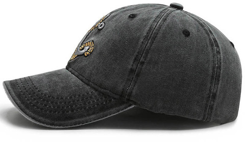 Картинка кепка Skully Wear baseball cap ancor black - 10