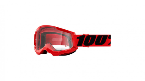 Очки 100% Strata 2 Red / Clear Lens