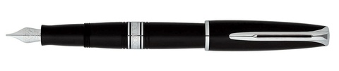 Ручка перьевая Waterman Charleston Ebony Black CT, F (S0701030)