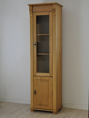 Шкаф-витрина Сюзанна из сосны, бейц