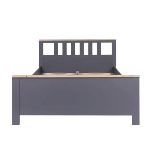 САГА кровать двойная 160х200, габариты: 173.6х208.7х100.7 см, серый/ясень