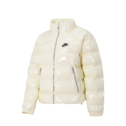 Nike Puffer Jacket Glossy White