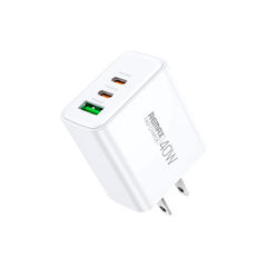 Адаптер Remax RP-U123, USB-A + USB-C, 40W, белый