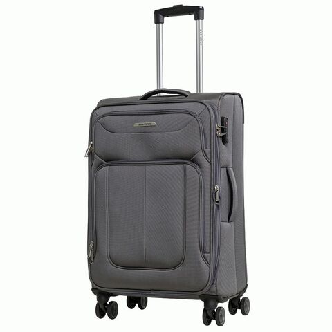 Чемодан Redmond тканевый облегченный средний Серый 68x43x27+3 см 3,5кг (M+)