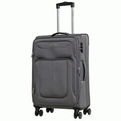 Чемодан Redmond тканевый облегченный средний Серый 68x43x27+3 см 3,5кг