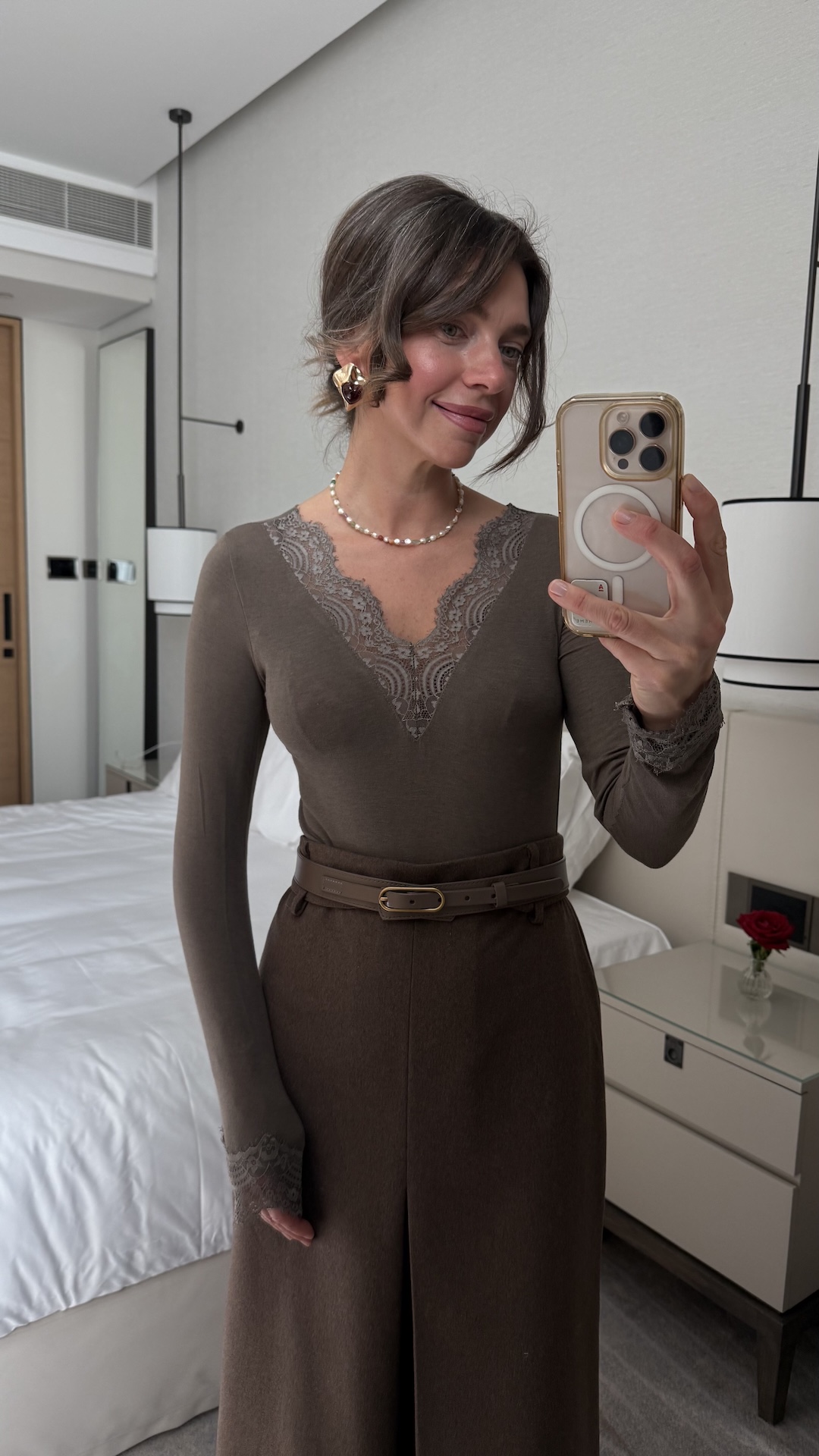 Нитка жемчуга и разноцветных бусин PREMIUM QUALITY