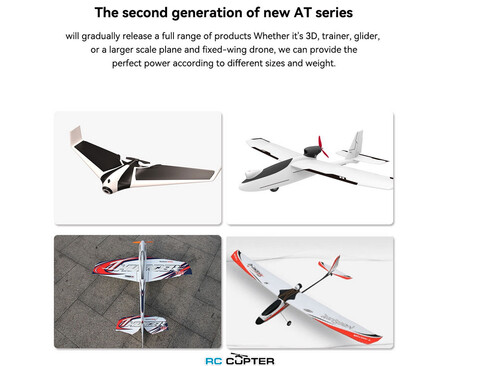 T-Motor AT2321 KV950 длинный вал