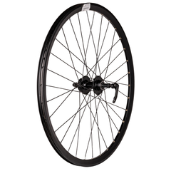 Колесо 26" заднее в сборе VelRosso дв.ал.об,пис,ал.вт, эксц.,промпод, disk,трещ. WSM-26RDP-QR-AHF