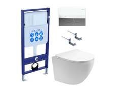 Aquatek SET Aquatek ЕВРОПА T-17-KDI72 SET Aquatek ЕВРОПА T-17-KDI72 (рама Aquatek INS-0000017 +клавиша KDI-0000072 +крепеж KKI-0000002 +унитаз ЕВРОПА AQ1900T-00 с тонким сиденьем sc) фото