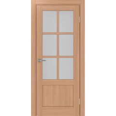 Купить Межкомнатная дверь экошпон Турин 541ПФ.2221 ясень тёмный остеклённая