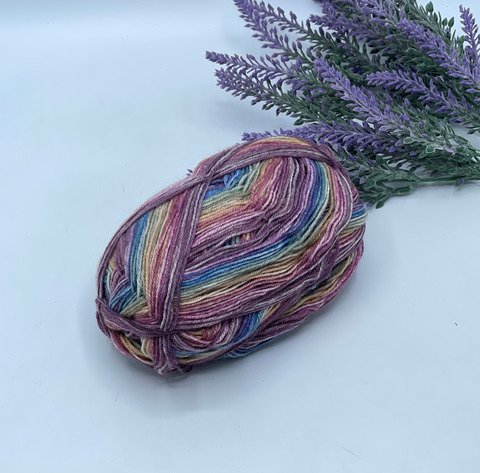 Stock Arcobaleno 300-500м/100 гр. 75% Меринос 25%Полиамид , Мультиколор, 40463