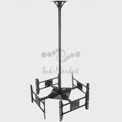 Потолочный кронштейн ONKRONCPRO2L-4 чёрный