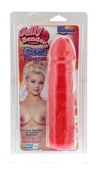 Классический реалистичный по форме фаллоимитатор JELLY BENDERS THE COCK FIGHTER 8 PINK - 20,2 см. - 