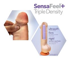 Телесный фаллоимитатор-реалистик 9 Inch Thick Posable Dildo With Balls - 22,8 см. - 