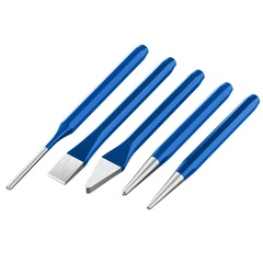 ЗУБР 5 предметов, набор шестигранных зубил и кернеров в чехле, Профессионал (21070-H5)