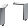 Комплект ножек Geberit Smyle Square (2 шт.): H=15.1см, Глянцевый хром
