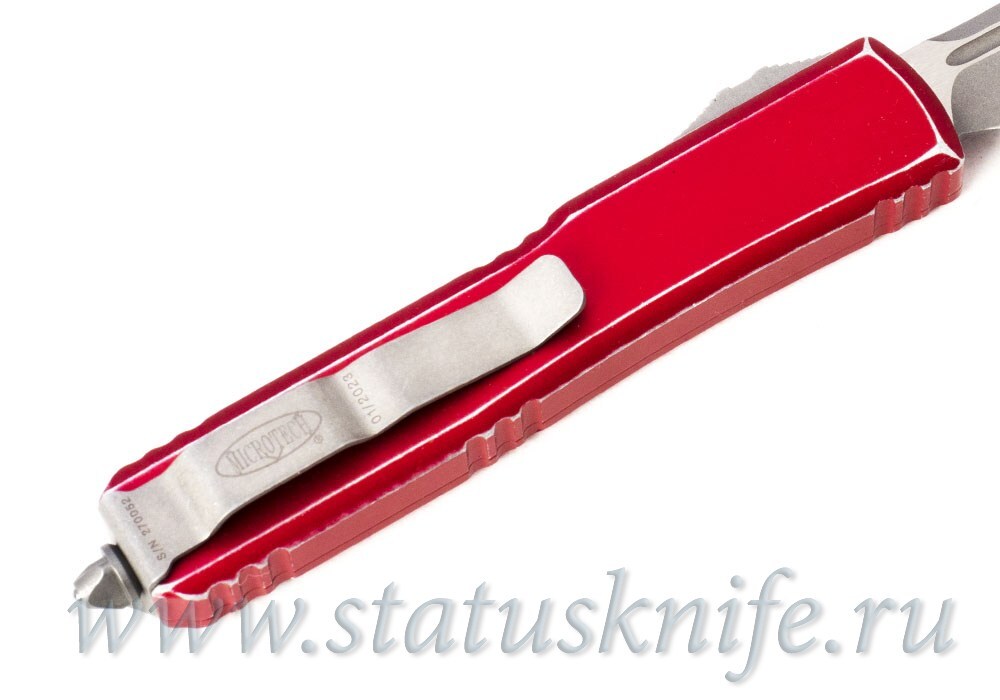 Нож Microtech Ultratech 123-12DRD Distressed Red Tanto Serrated