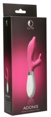 Розовый вибратор-кролик Adonis - 21,5 см. - 