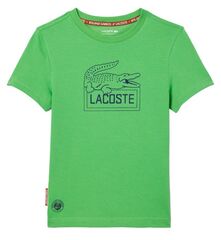 Детская теннисная футболка Lacoste Ultra-Dry Sport Roland Garros Edition Tennis T-Shirt - green