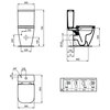 Ideal Standard T473501 Бачок для унитаза, нижняя подводка, 4,5/3 л i.life S Ideal Standard (Германия) (310993)