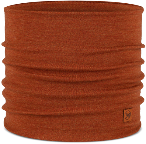 Шерстяной шарф-труба Buff Merino Heavyweight Solid Cinnamon фото 1