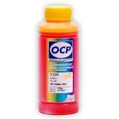 Чернила OCP Y120 Yellow для картриджей HP 11/13/12/82, 100 мл