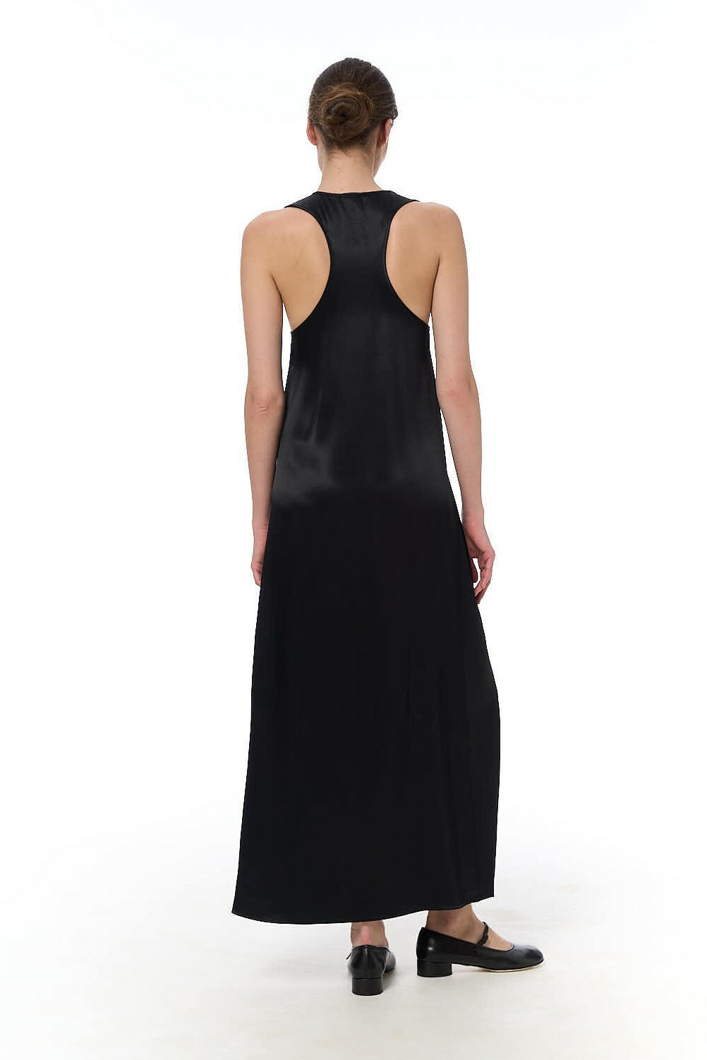 Платье-майка 2.0 из вискозного шелка, черный