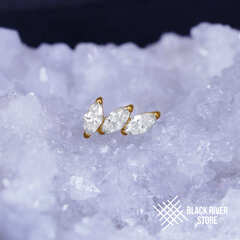 3K Plume Crystal PVD Yellow