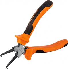 Ombra 440207 Щипцы загнутые 90°  для стопорных колец с двухкомпонентными рукоятками, сжим, 180 мм, 5-32 мм 55194