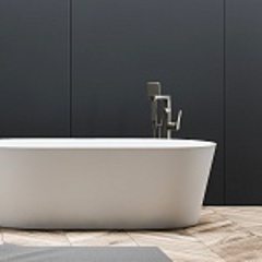 Смеситель для ванны напольный Lemark Bronx - LM3744GM