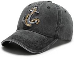 Бейсболка с лого Skully baseball cap ancor black