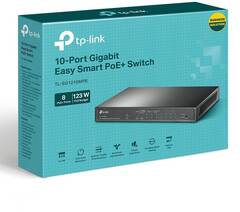 TP-Link TL-SG1210MPE - Easy Smart 10-портовый гигабитный коммутатор с 8 портами PoE+