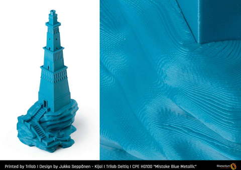 Пластик для 3D-принтера Fillamentum CPE HG100 Mistake Blue Metallic