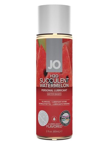 Лубрикант на водной основе с ароматом арбуза JO Flavored Watermelon - 60 мл.