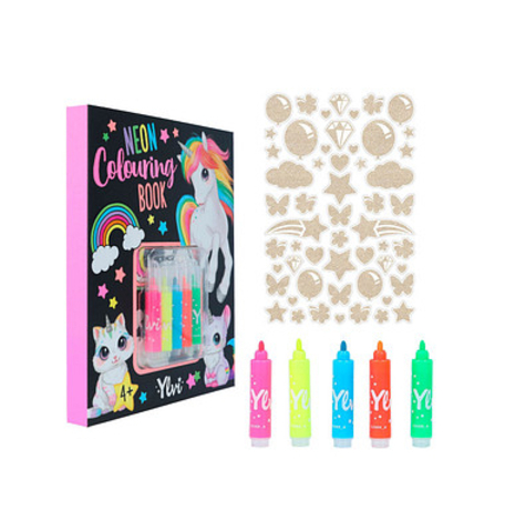 Ylvi Neon Colouring Book Set