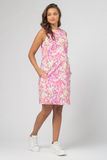 Платье для беременных 15724 розовые цветы