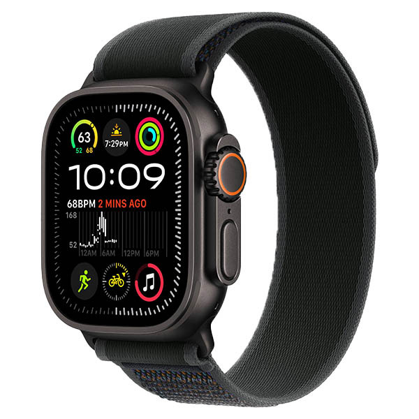 Apple Watch Ultra 2 2024, 49 мм, корпус из черного титана, Alpine Loop, темно-зеленый, S