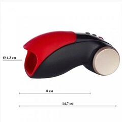 Мастурбатор мужской Fun factory COBRA LIBRE II, черно-красный