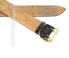 Купить черный солдатский ремень - Магазин тельняшек.ру 8-800-700-93-18Ремень кожаный Офицерский Черный со стальной пряжкой с радужной пассивацией в Магазине тельняшек