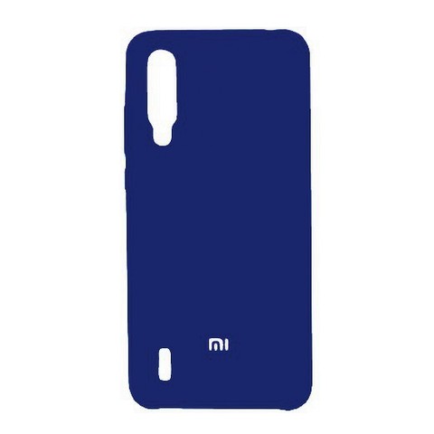 Силиконовый чехол Silicone Cover для Xiaomi Mi A3 Lite (Темно-синий)