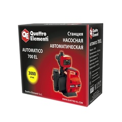 Насосная станция QUATTRO ELEMENTI Automatico 700 EL (700 Вт, 3000 л/час, для чистой, 35 м (241-826)