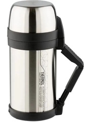 Термос Thermos  FDH Stainless Steel Vaccum Flask, 1,65 л, стальной/черный, фото 1