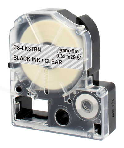 Картридж ленточный Cactus CS-LK3TBN черный для Epson LW300, LW400, LW700, LW600P, LW1000P, K400, Z700, Z900