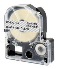 Картридж ленточный Cactus CS-LK3TBN черный для Epson LW300, LW400, LW700, LW600P, LW1000P, K400, Z700, Z900